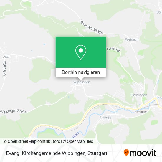 Evang. Kirchengemeinde Wippingen Karte