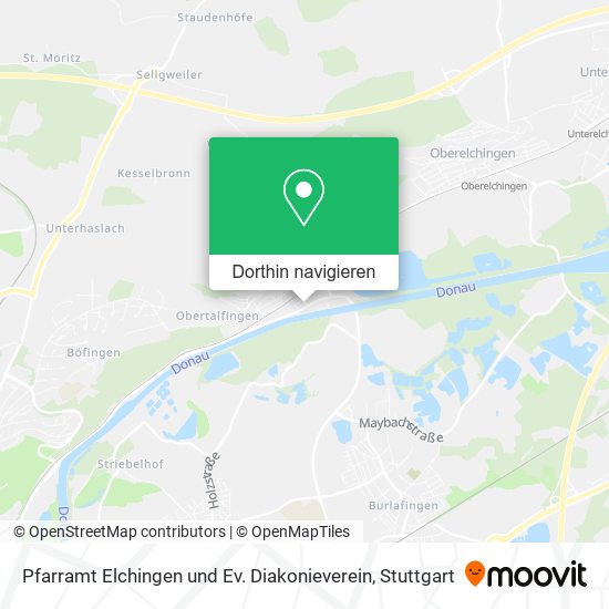 Pfarramt Elchingen und Ev. Diakonieverein Karte