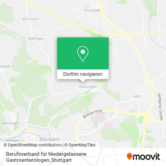 Berufsverband für Niedergelassene Gastroenterologen Karte