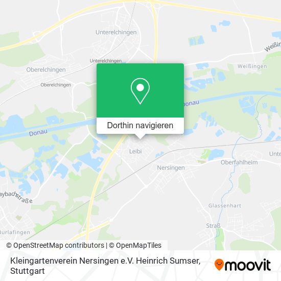 Kleingartenverein Nersingen e.V. Heinrich Sumser Karte