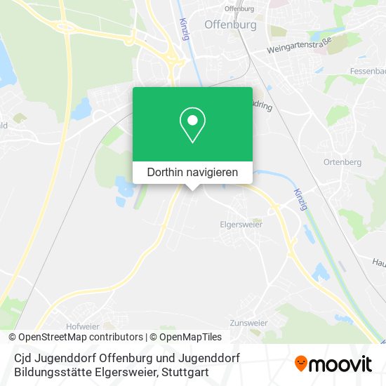 Cjd Jugenddorf Offenburg und Jugenddorf Bildungsstätte Elgersweier Karte