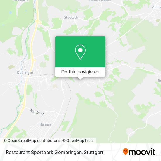 Restaurant Sportpark Gomaringen Karte