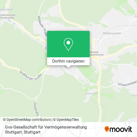 Gvs-Gesellschaft für Vermögensverwaltung Stuttgart Karte