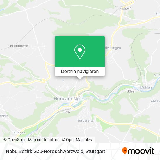 Nabu Bezirk Gäu-Nordschwarzwald Karte