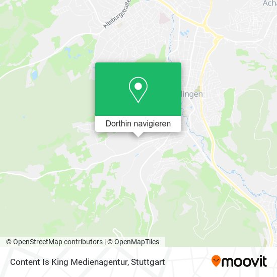 Content Is King Medienagentur Karte