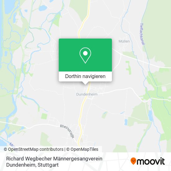Richard Wegbecher Männergesangverein Dundenheim Karte
