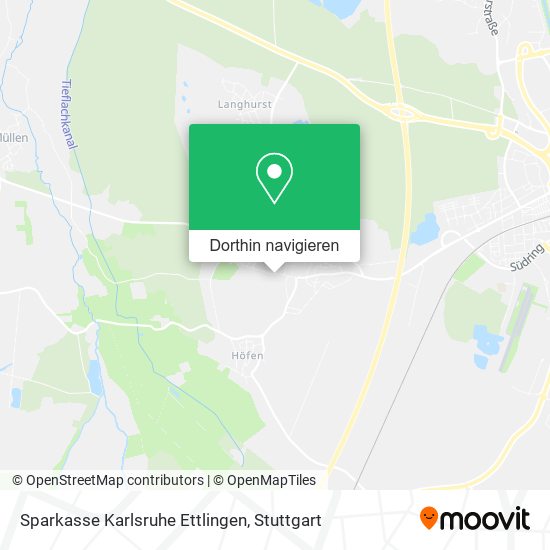 Sparkasse Karlsruhe Ettlingen Karte