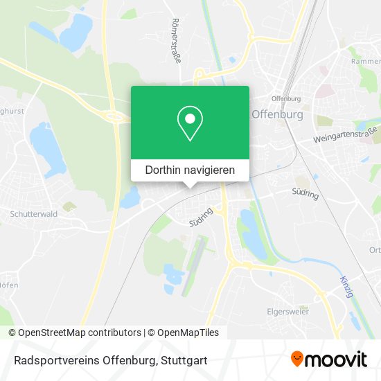 Radsportvereins Offenburg Karte