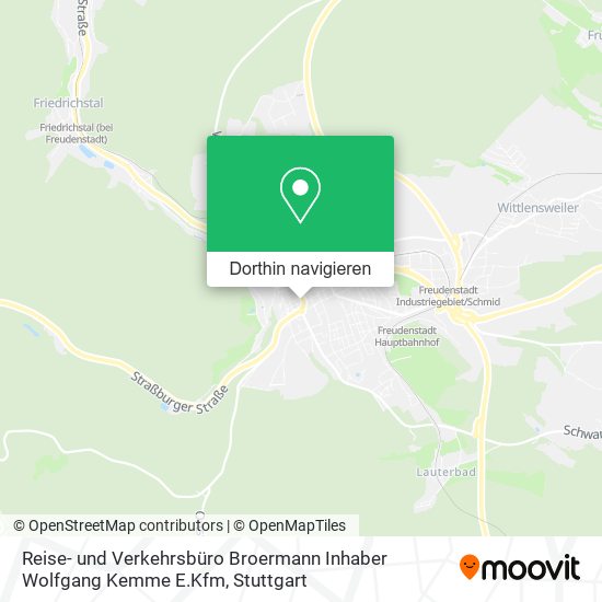 Reise- und Verkehrsbüro Broermann Inhaber Wolfgang Kemme E.Kfm Karte
