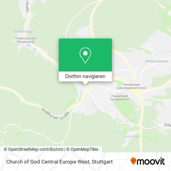 Church of God Central Europe West Karte