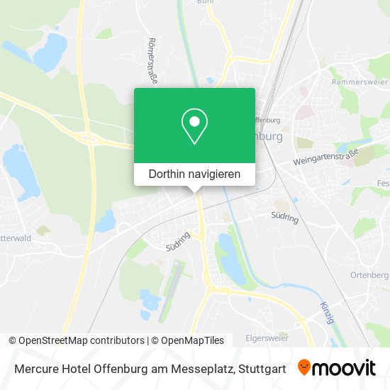 Mercure Hotel Offenburg am Messeplatz Karte