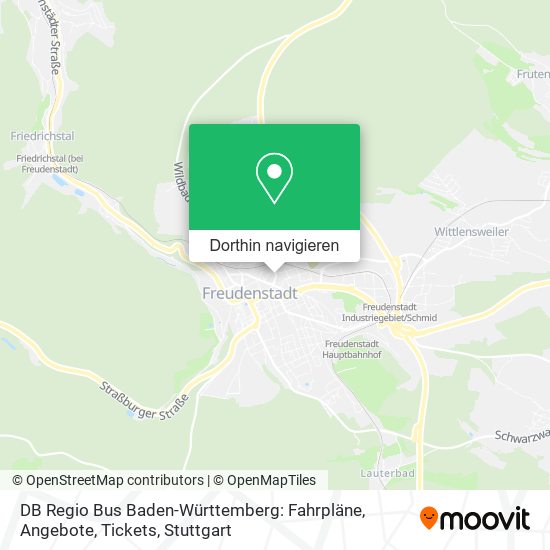 DB Regio Bus Baden-Württemberg: Fahrpläne, Angebote, Tickets Karte