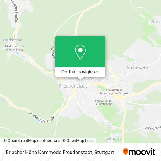 Erlacher Höhe Kommode Freudenstadt Karte