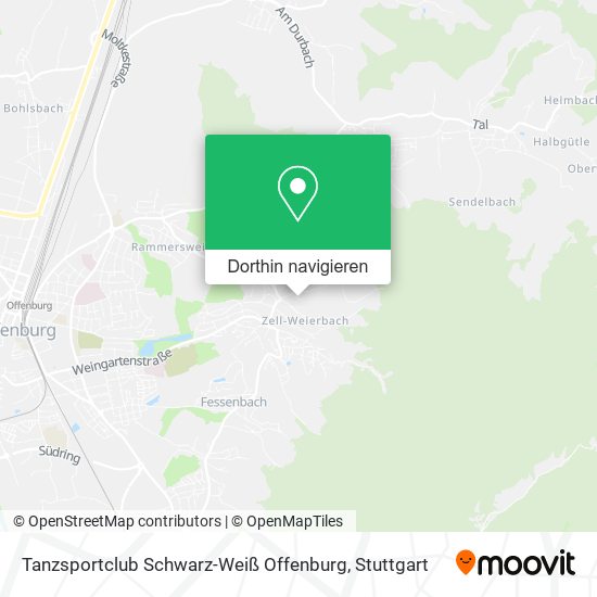 Tanzsportclub Schwarz-Weiß Offenburg Karte