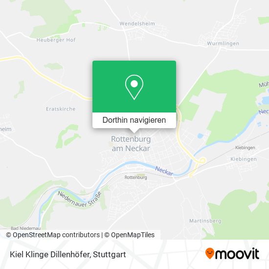 Kiel Klinge Dillenhöfer Karte