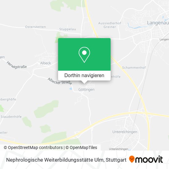 Nephrologische Weiterbildungsstätte Ulm Karte