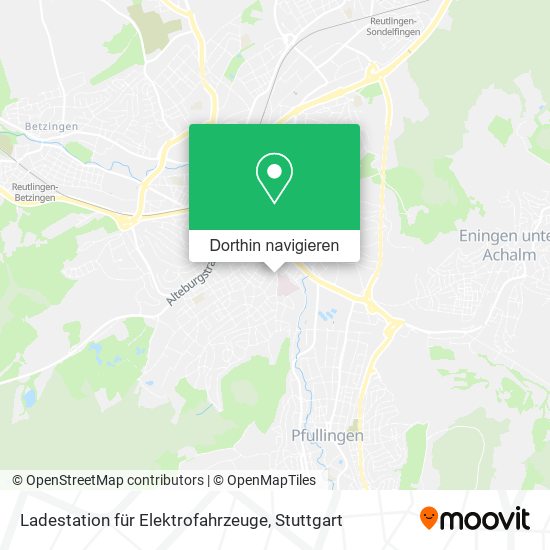 Ladestation für Elektrofahrzeuge Karte