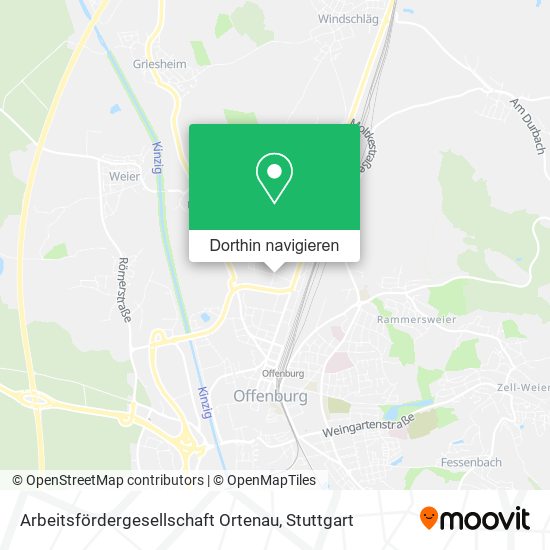 Arbeitsfördergesellschaft Ortenau Karte