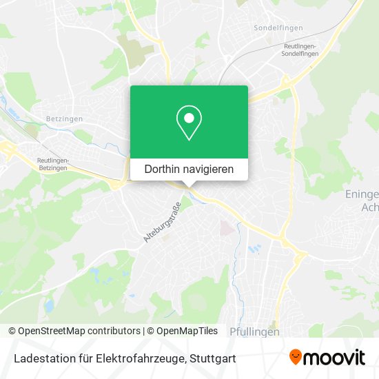Ladestation für Elektrofahrzeuge Karte