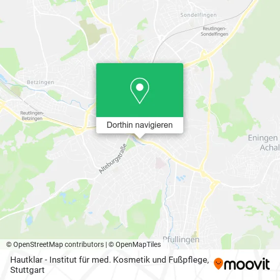Hautklar - Institut für med. Kosmetik und Fußpflege Karte