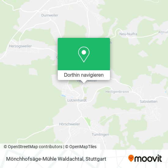 Mönchhofsäge-Mühle Waldachtal Karte