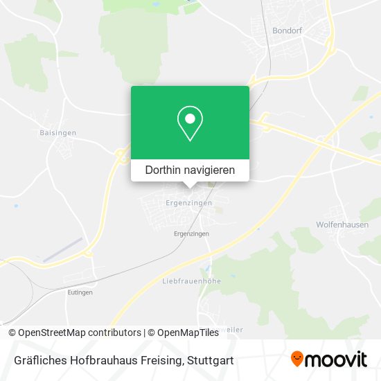 Gräfliches Hofbrauhaus Freising Karte