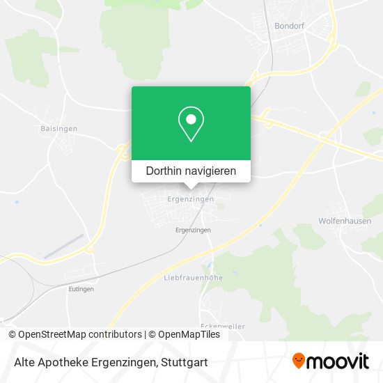 Alte Apotheke Ergenzingen Karte
