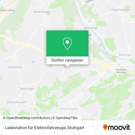 Ladestation für Elektrofahrzeuge Karte