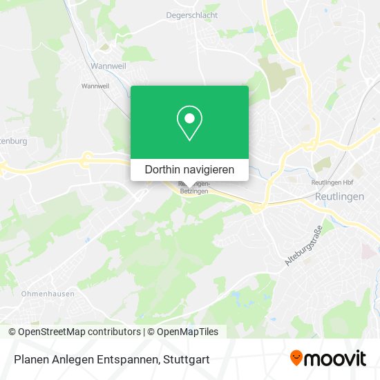 Planen Anlegen Entspannen Karte
