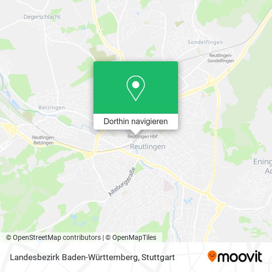 Landesbezirk Baden-Württemberg Karte