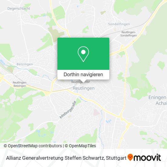 Allianz Generalvertretung Steffen Schwartz Karte