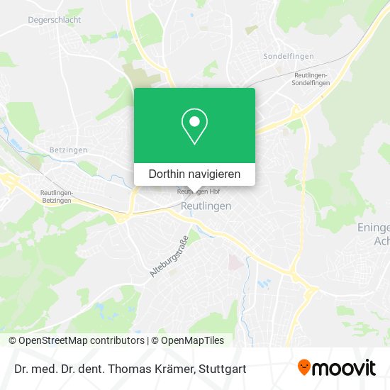 Dr. med. Dr. dent. Thomas Krämer Karte