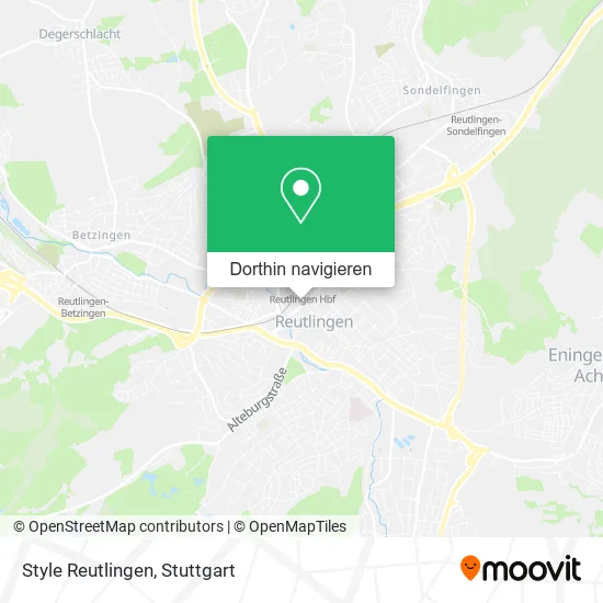 Style Reutlingen Karte