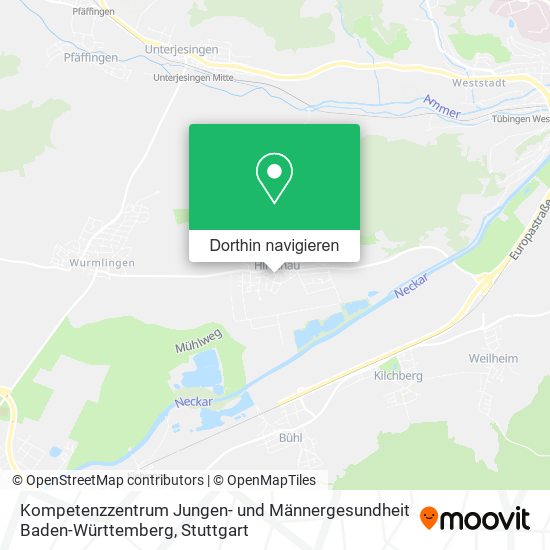 Kompetenzzentrum Jungen- und Männergesundheit Baden-Württemberg Karte