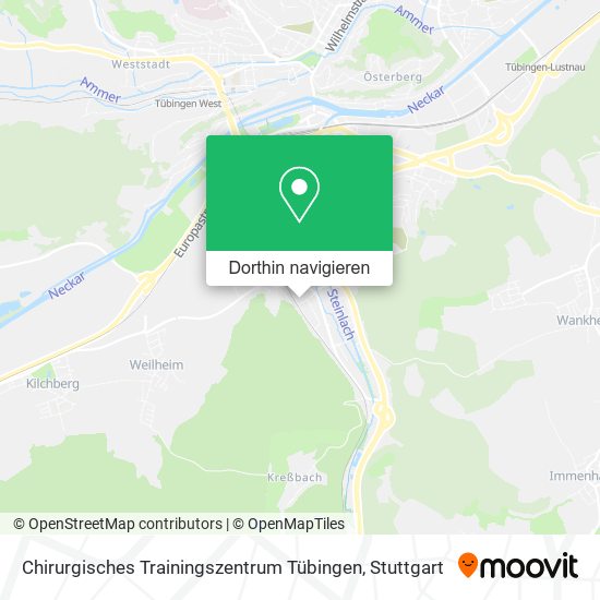 Chirurgisches Trainingszentrum Tübingen Karte