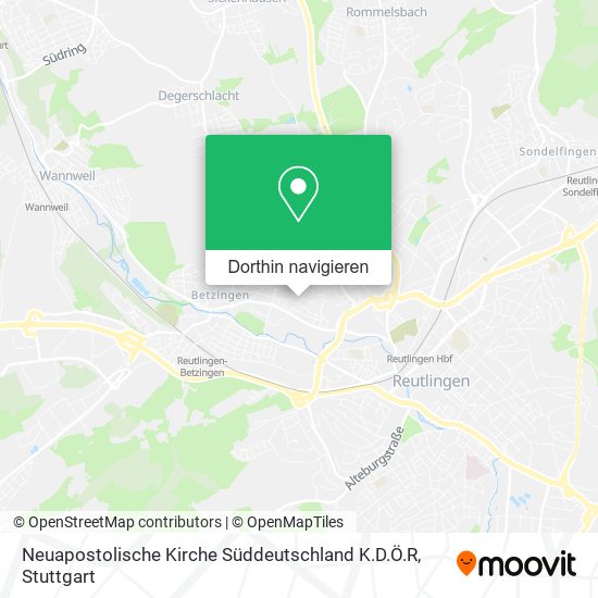 Neuapostolische Kirche Süddeutschland K.D.Ö.R Karte