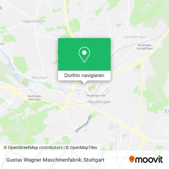 Gustav Wagner Maschinenfabrik Karte