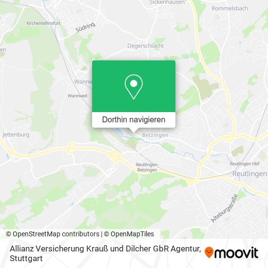 Allianz Versicherung Krauß und Dilcher GbR Agentur Karte