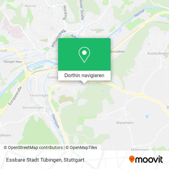 Essbare Stadt Tübingen Karte