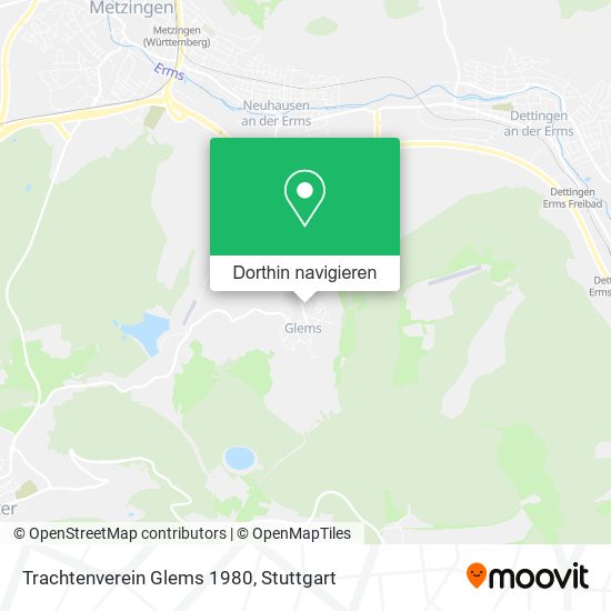 Trachtenverein Glems 1980 Karte