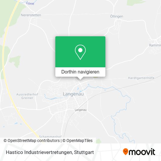 Hastico Industrievertretungen Karte