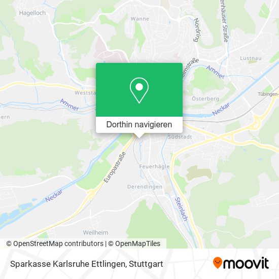 Sparkasse Karlsruhe Ettlingen Karte
