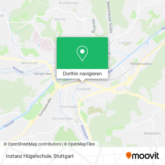 Inztanz Hügelschule Karte