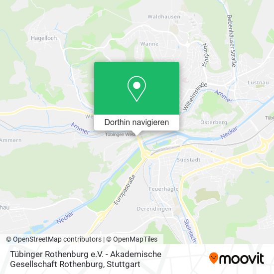 Tübinger Rothenburg e.V. - Akademische Gesellschaft Rothenburg Karte