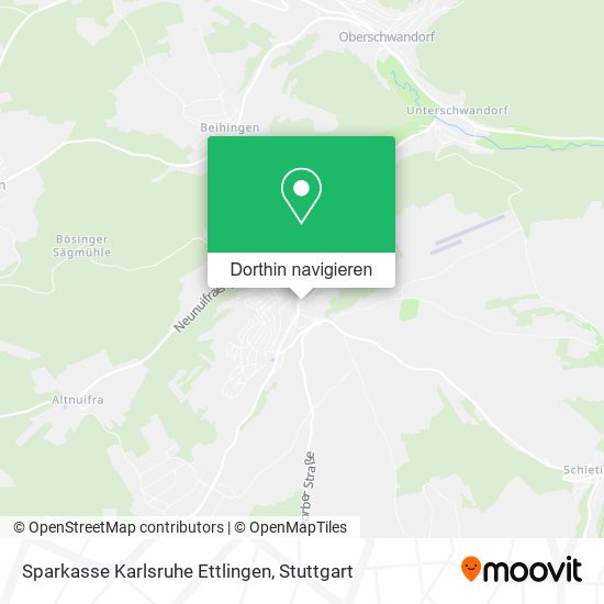 Sparkasse Karlsruhe Ettlingen Karte