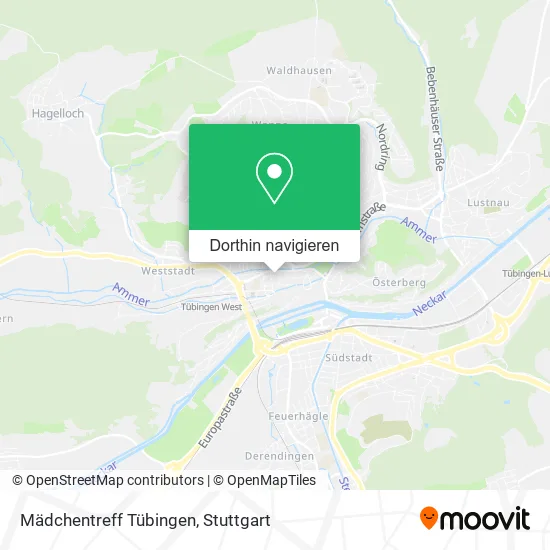 Mädchentreff Tübingen Karte