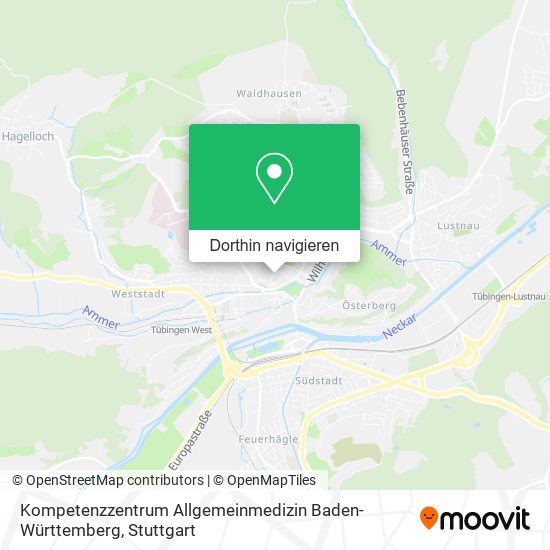 Kompetenzzentrum Allgemeinmedizin Baden-Württemberg Karte