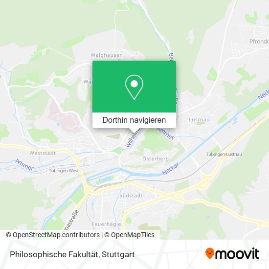 Philosophische Fakultät Karte