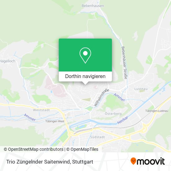 Trio Züngelnder Saitenwind Karte