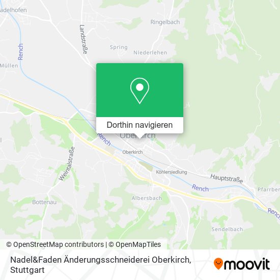 Nadel&Faden Änderungsschneiderei Oberkirch Karte